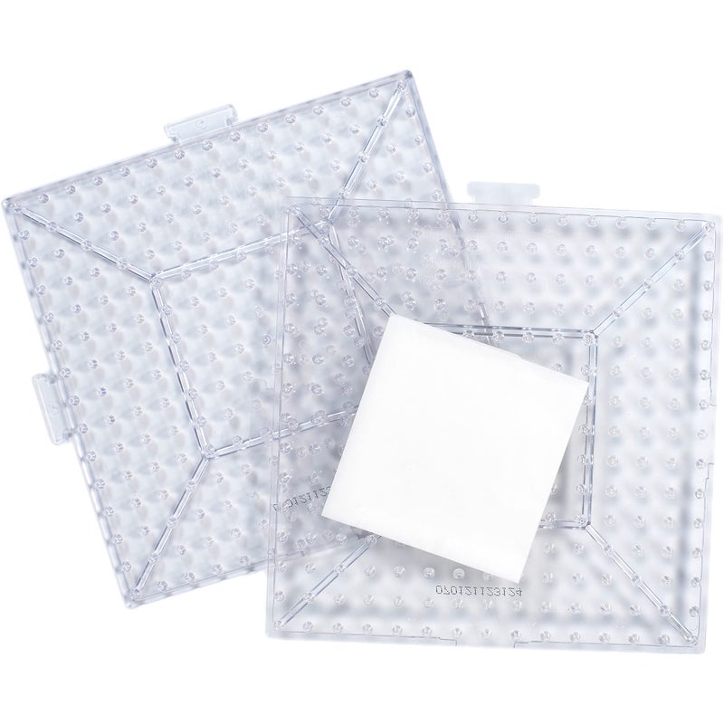 Perler Beads Biggie Beads Pegboards for Kids Crafts, 3 pcs , 10.5 x 7.5 x 1, Small - Image 3